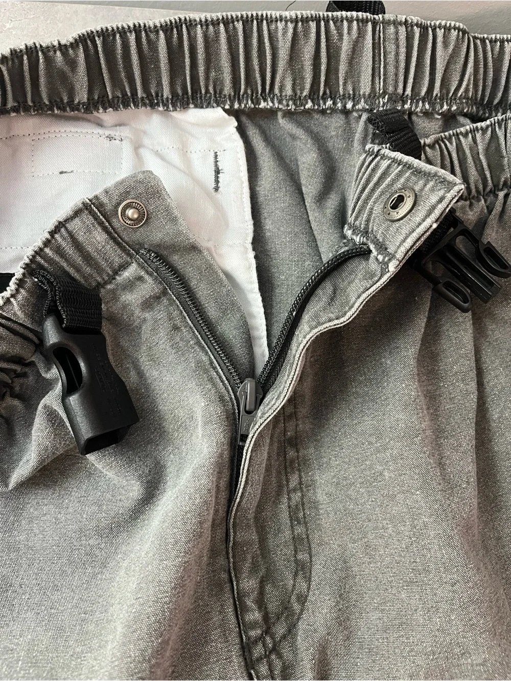 Outdoor Technology by Sportif Vintage Elastic Waist Cotton Trail Pants Gray XXL